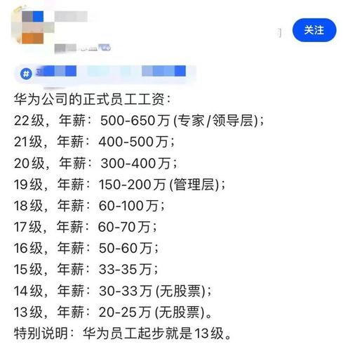 华为薪资爆料最新消息,揭秘员工薪酬待遇大揭秘